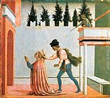 Domenico Veneziano Martyrdom of St Lucy (predella 5) painting